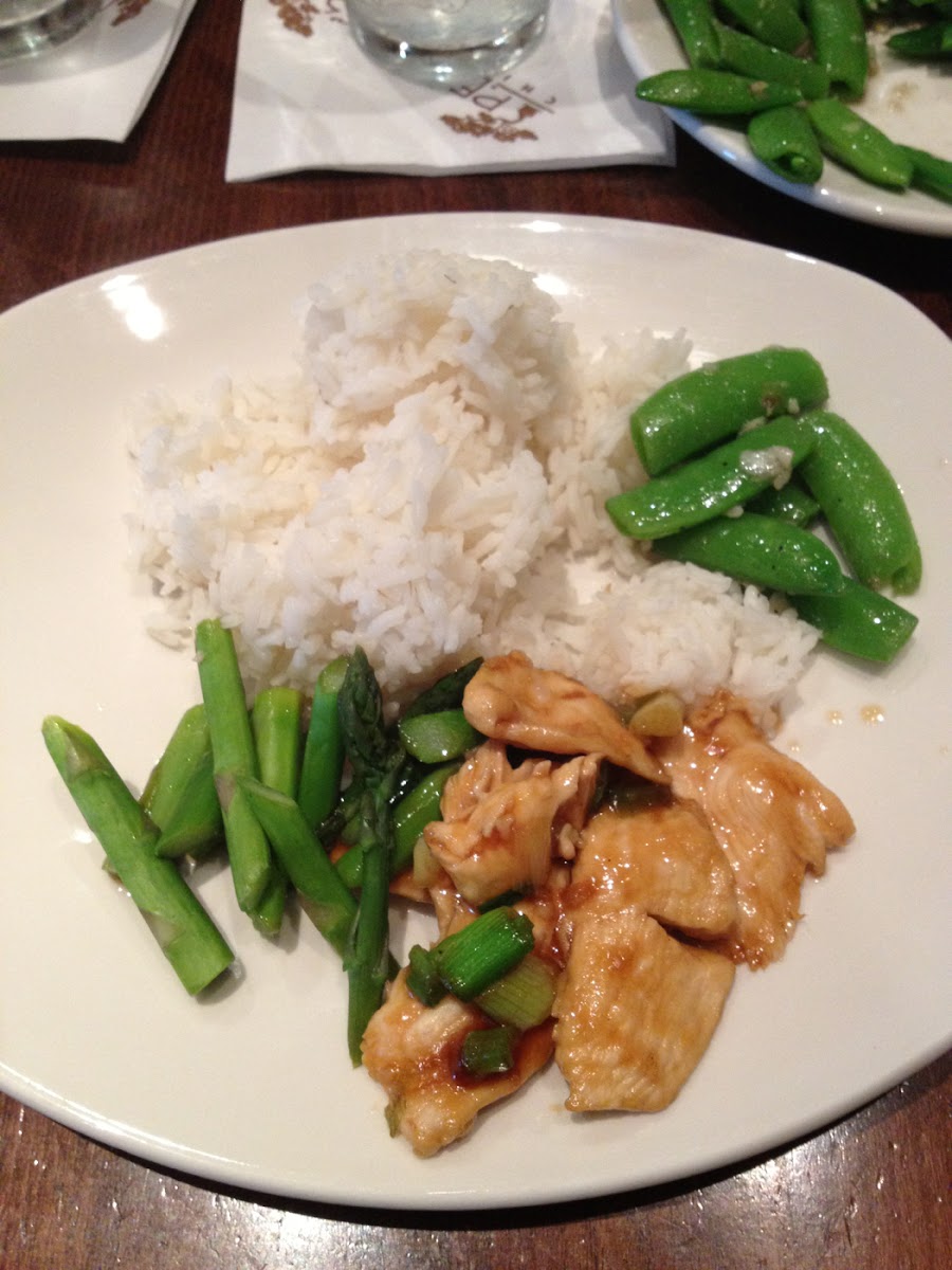 GF Ginger Chicken (broccoli substituted for asparagus)