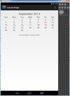 Calendar Widget Month View Screenshots 1