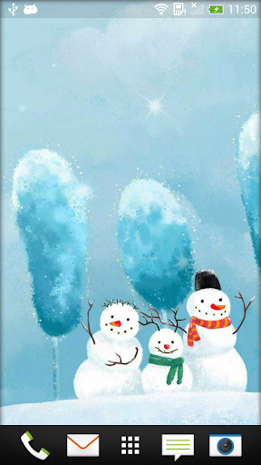 Snowman Live Wallpaper