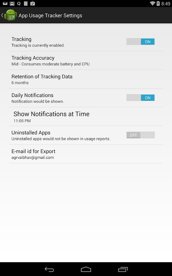    App Usage Tracker- screenshot  
