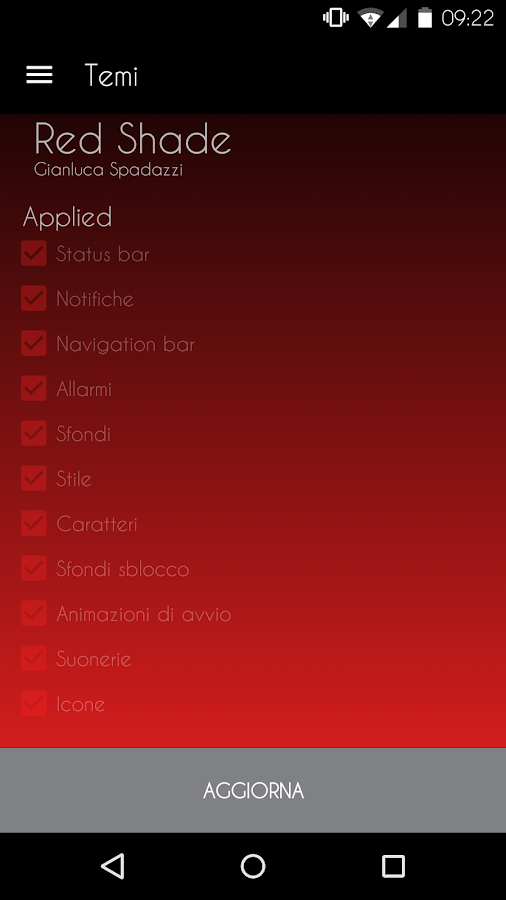 Red Shade - CM12 Theme - screenshot