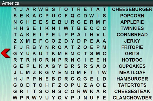 Word Search Food East West