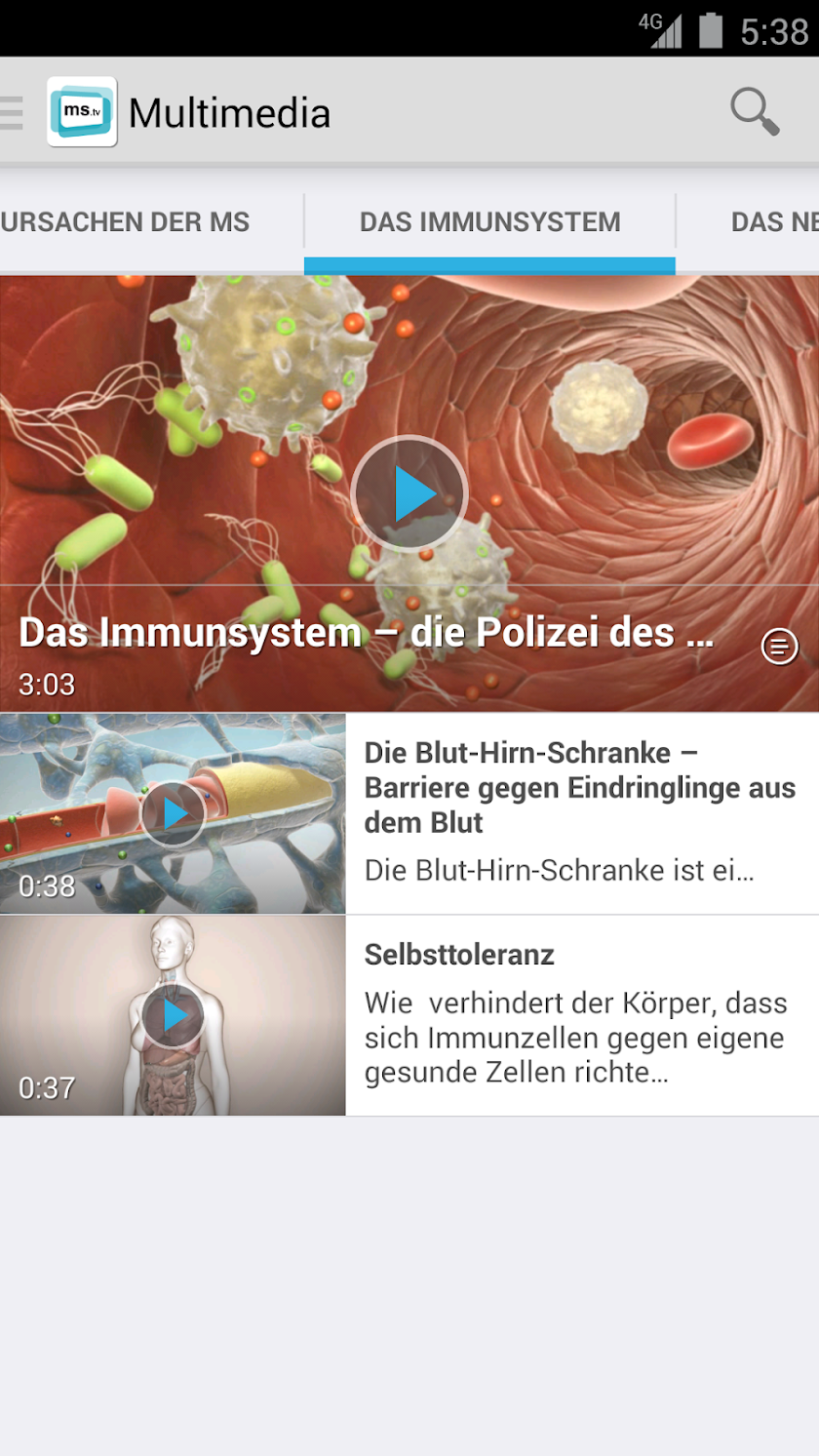 Multiple Sklerose TV Screen 3