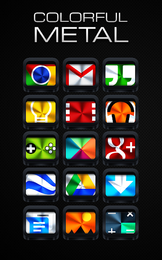 Colorful Metal - Icon Pack