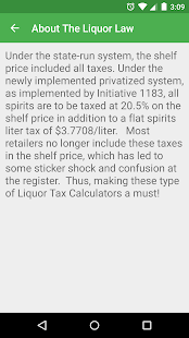 WA State Liquor Calculator Screenshots 5