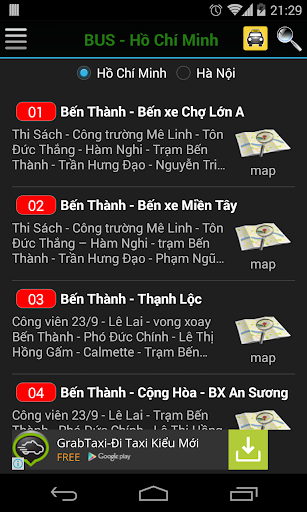 Xe buyt va Taxi o Viet Nam