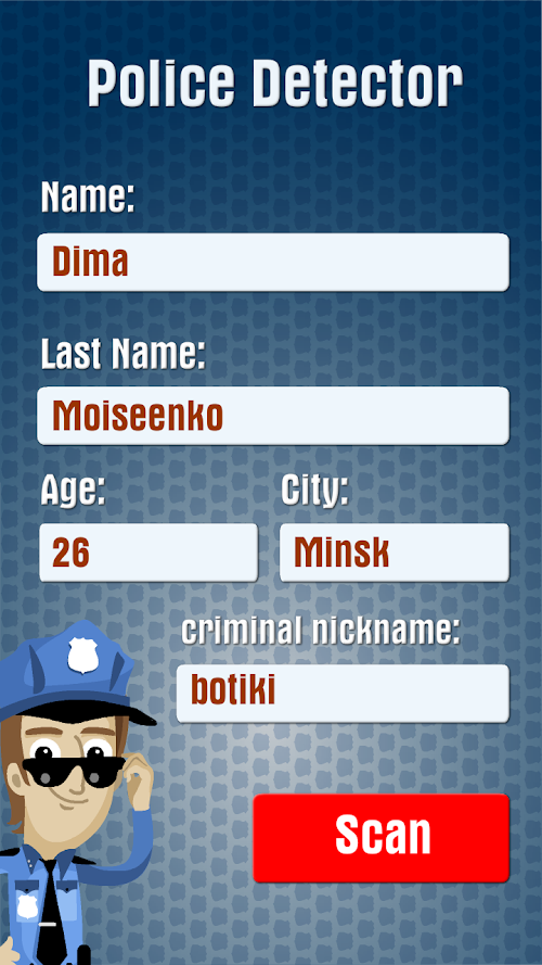 Android application Police Detector - Prank screenshort