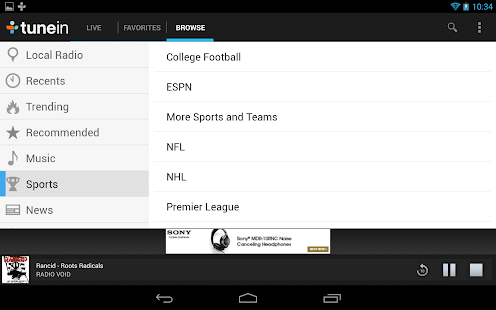 TuneIn Radio - screenshot thumbnail