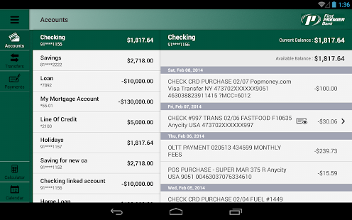 First Premier Bank for Tablet Screenshots 2