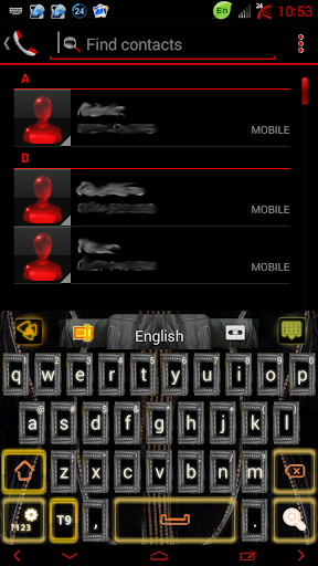 Leather GO Keyboard theme