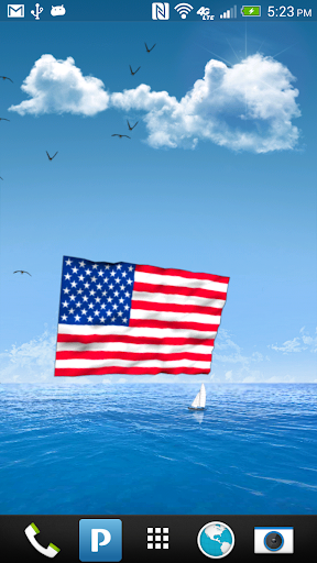 American Flags Live Wallpaper