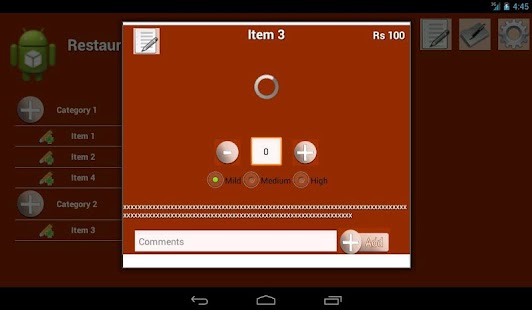 eMenu - Hotel, Restaurant bill Screenshots 2