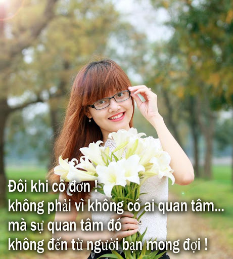 anh tam trang che anh status