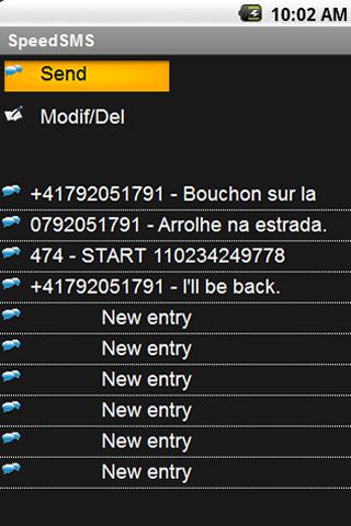 SpeedSMS Screen 1