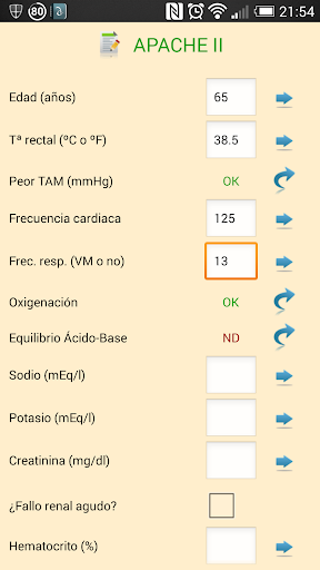 Calculadora APACHE II