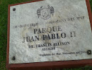 Placa Conmemorativa De Parque Juan Pablo II