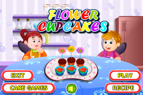 Flower Cupcakes Cooking