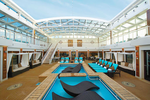 Checking into any of the Haven accommodations of the Norwegian Breakaway gives you access to this luxurious pool.