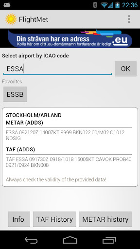 【免費天氣App】FlightMet Sweden-APP點子