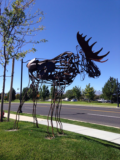 Dancing Moose Sculpture