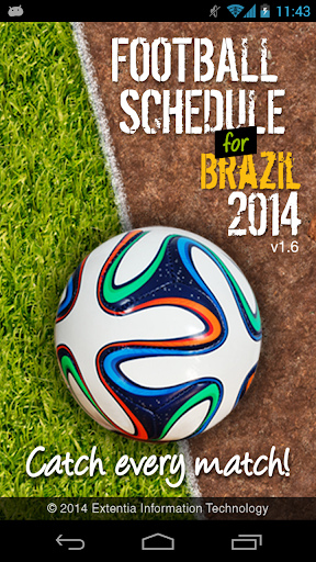 Football Schedule Brazil 2014