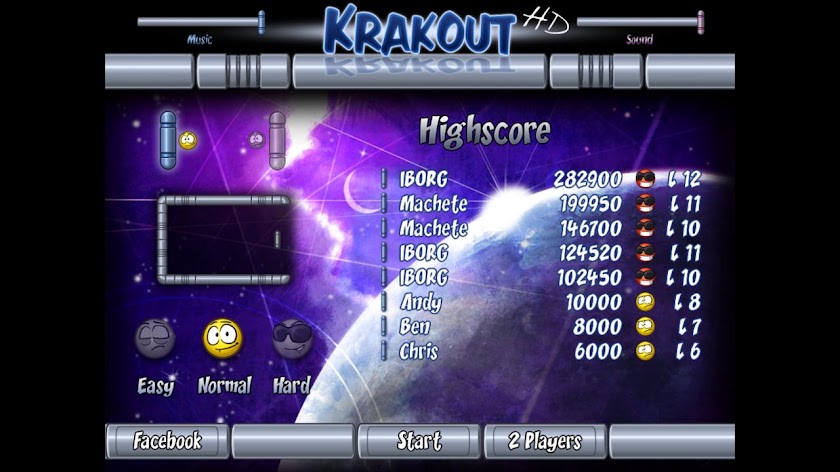 Krakout HD Screen 1