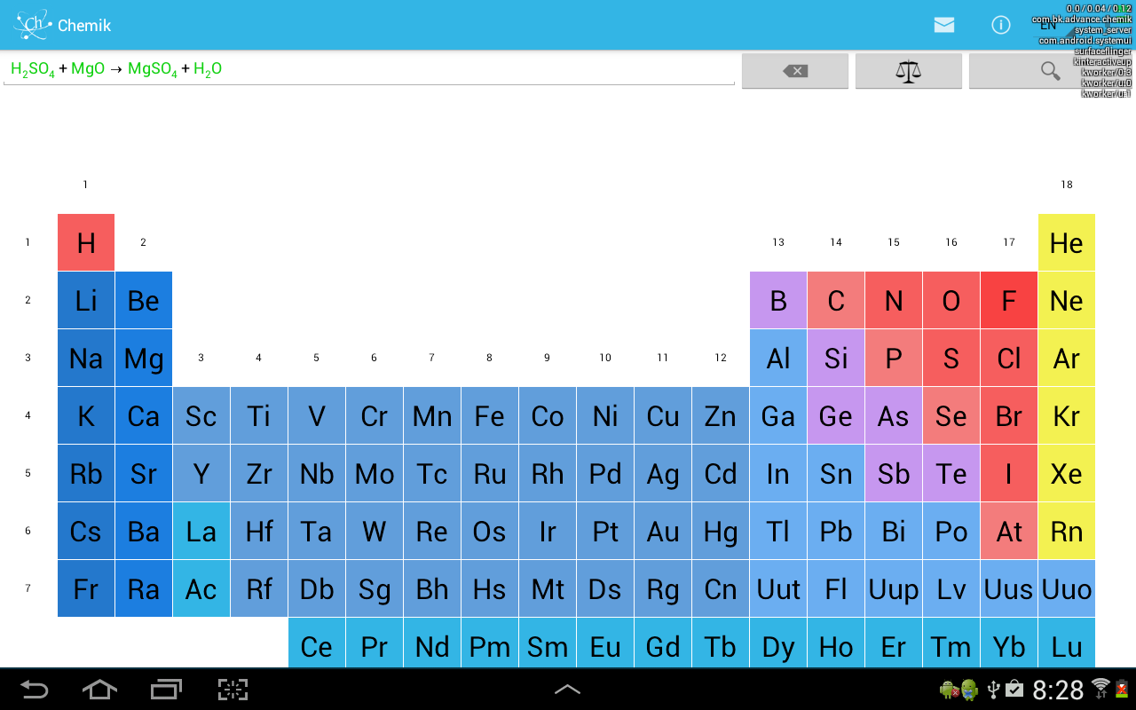 Chemik PRO cool chemistry tool - screenshot