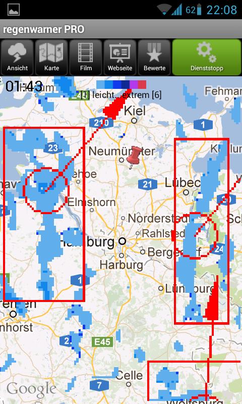 regenwarner PRO Screen 3