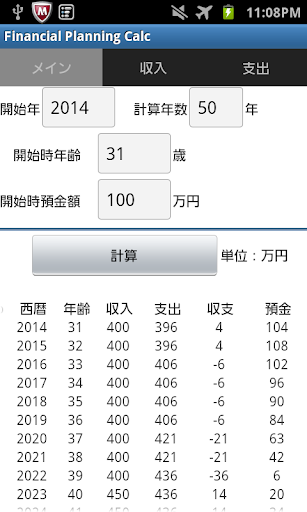 どうなる年金 老後資金！ 資金計画計算機