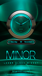 Free MINOR Laser Clock Widget APK