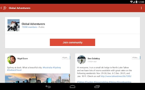 Google+ - screenshot thumbnail