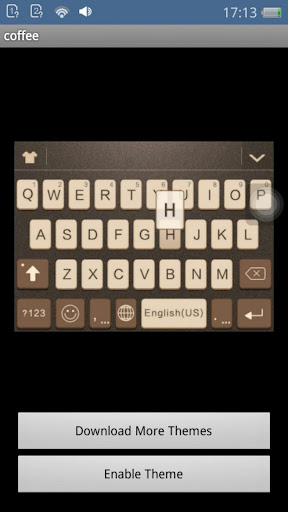 Coffee iKeyboard Theme