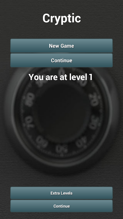 Android application Cryptic screenshort