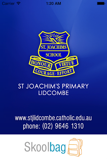 St Joachim's Lidcombe Skoolbag