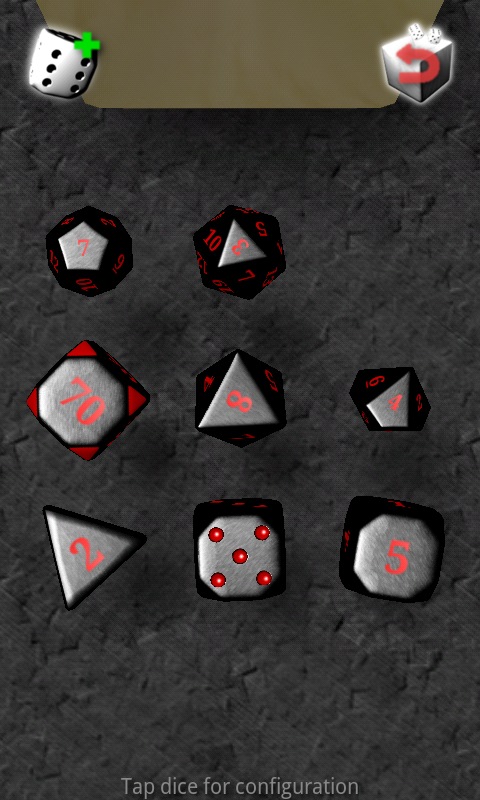 Android application Dice Cube screenshort