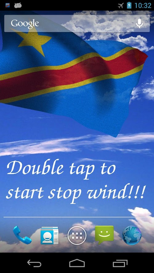 Android application 3D DR Congo Flag + screenshort