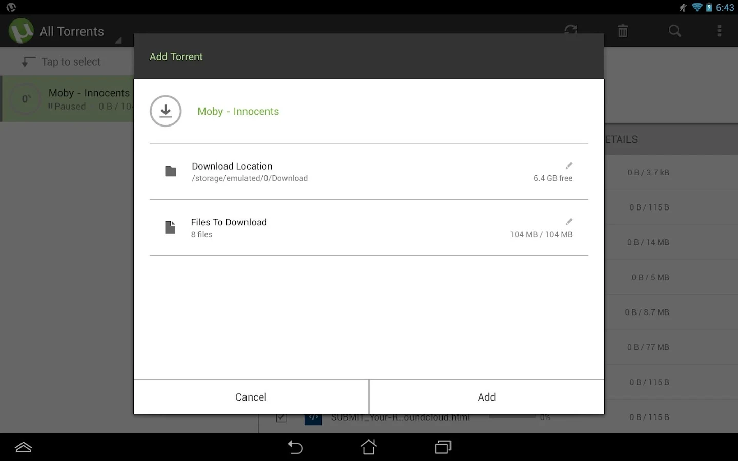 µTorrent®- Torrent Downloader - screenshot
