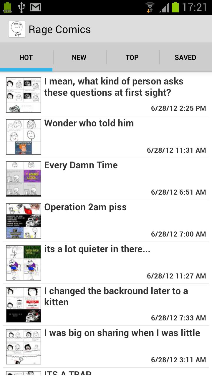 Rage Comics Screen 1
