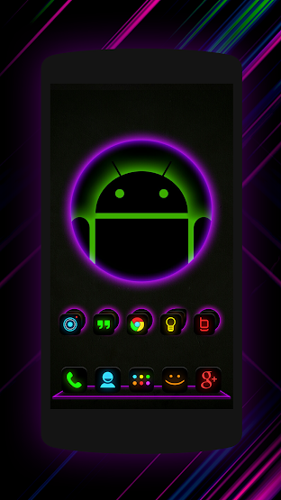 Neon Glow - Icon Pack - screenshot