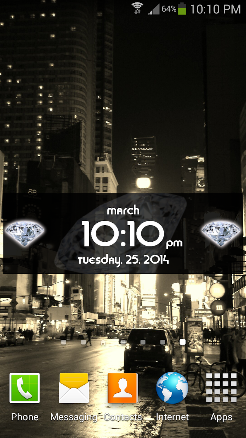 Beautiful Diamond Widget Screen 2