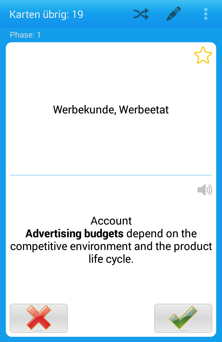 Android application Six-pack Vocabulary Enhancer 1 screenshort