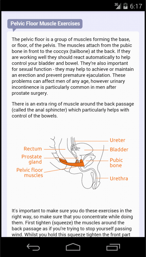 Squeezy Men: NHS Pelvic Floor Screen 3