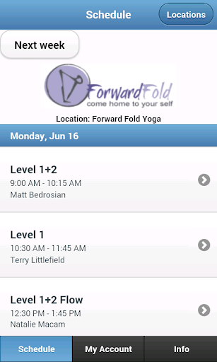 Forward Fold Yoga