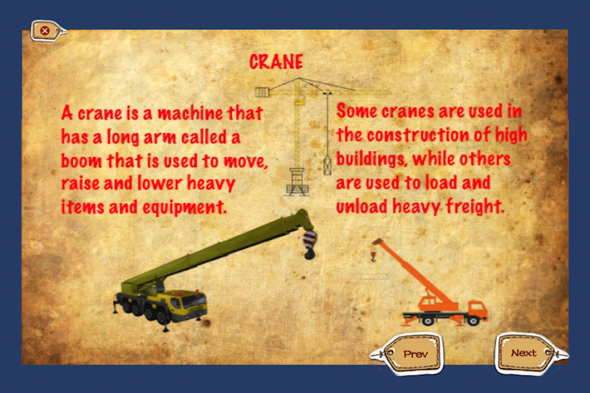 Construction Trucks Popup Book Screen 2