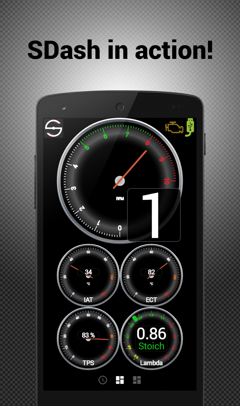 SDash - Hondata Bluetooth Screen 2