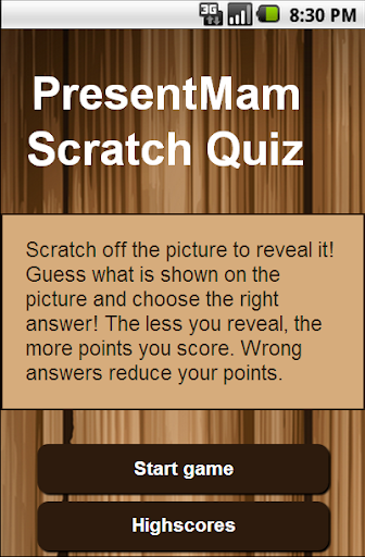 PresentMam Scratch Quiz