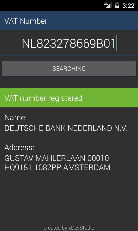 VAT Decoder Screen 2