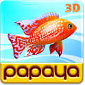 Papaya Fish 3D logo