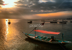 sampan by Ahmad Sahroni -  