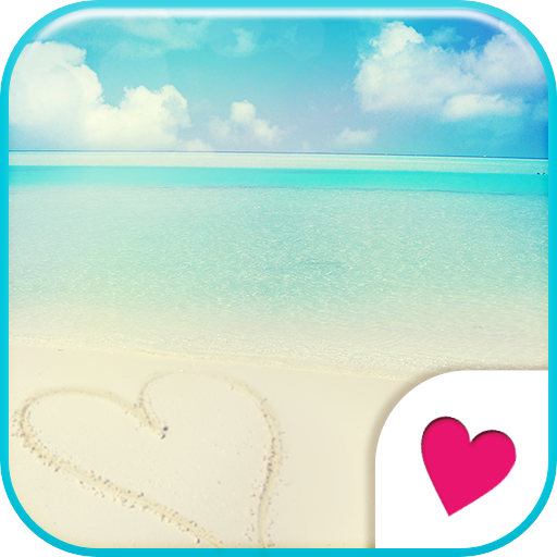 Cute wallpaper★Beautiful beach 個人化 App LOGO-APP開箱王